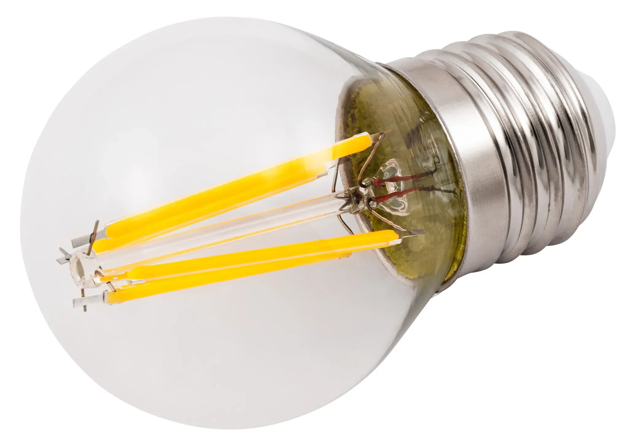 LED Filament Tropfenlampe „Filed“ – E27, 6 W, 600 lm, warmweiß